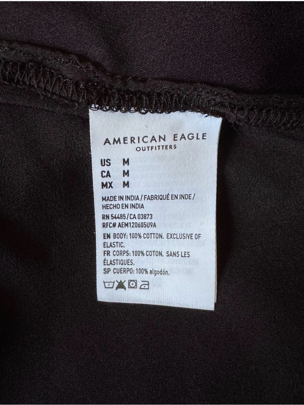American Eagle Outfitters Black Fit & Flare Mini Dress, Size Medium - Picture 7 of 8